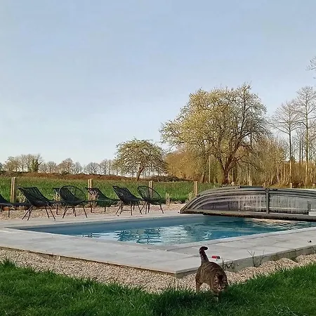度假居 Charming 3 Star With Heated Pool And Private Hot Tub Mantilly